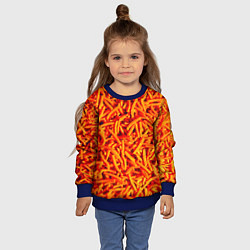 Свитшот детский Морковь, цвет: 3D-синий — фото 2
