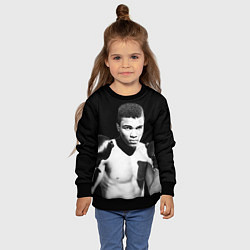 Свитшот детский Muhammad Ali, цвет: 3D-черный — фото 2