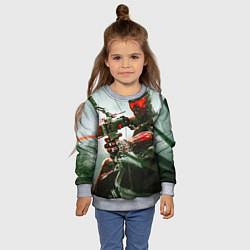 Свитшот детский Сrysis, цвет: 3D-меланж — фото 2