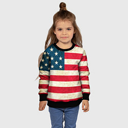 Свитшот детский США, цвет: 3D-черный — фото 2