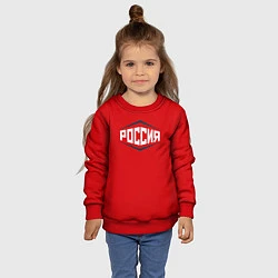 Свитшот детский Россия, цвет: 3D-красный — фото 2