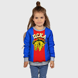 Свитшот детский ФК ЦСКА, цвет: 3D-меланж — фото 2