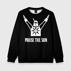 Свитшот детский Dark souls praise the sun knight Heida, цвет: 3D-черный
