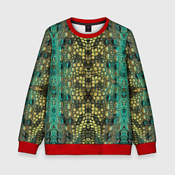 Свитшот детский Крокодил, цвет: 3D-красный