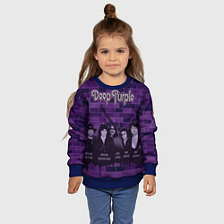 Свитшот детский Deep Purple, цвет: 3D-синий — фото 2