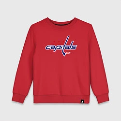 Свитшот хлопковый детский Washington Capitals, цвет: красный