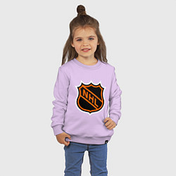Свитшот хлопковый детский NHL, цвет: лаванда — фото 2
