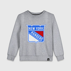 Свитшот хлопковый детский New York Rangers, цвет: меланж