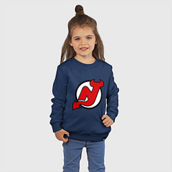 Свитшот хлопковый детский New Jersey Devils, цвет: тёмно-синий — фото 2