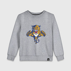 Свитшот хлопковый детский Florida Panthers, цвет: меланж