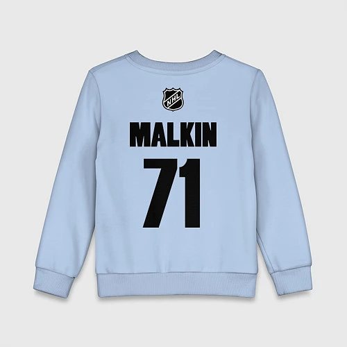 Детский свитшот Pittsburgh Penguins: Malkin 71 / Мягкое небо – фото 2