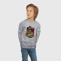Свитшот хлопковый детский Westworld Stories, цвет: меланж — фото 2