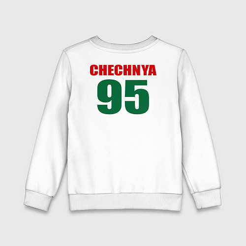 Детский свитшот Чечня: флаг / Белый – фото 2