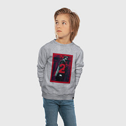 Свитшот хлопковый детский John Wick 2, цвет: меланж — фото 2