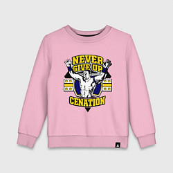 Детский свитшот Never Give Up: Cenation