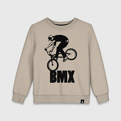 Свитшот хлопковый детский BMX 3, цвет: миндальный