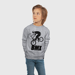 Свитшот хлопковый детский BMX 3, цвет: меланж — фото 2