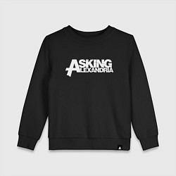 Свитшот хлопковый детский Asking Alexandria, цвет: черный