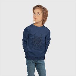 Свитшот хлопковый детский Taurus Minimalism, цвет: тёмно-синий — фото 2
