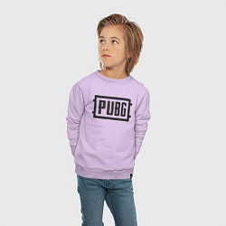 Свитшот хлопковый детский PUBG, цвет: лаванда — фото 2
