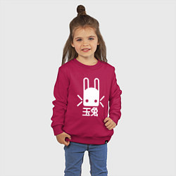 Свитшот хлопковый детский Destiny Rabbit, цвет: маджента — фото 2