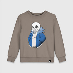 Свитшот хлопковый детский Sans, цвет: утренний латте