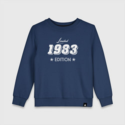 Свитшот хлопковый детский Limited Edition 1983, цвет: тёмно-синий