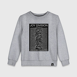 Свитшот хлопковый детский Joy Division: Unknown Pleasures, цвет: меланж