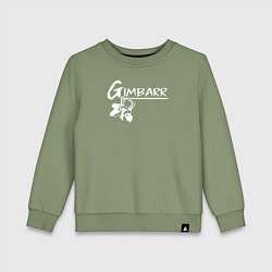 Свитшот хлопковый детский Gimbarr: колумбийский стиль, цвет: авокадо