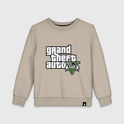 Свитшот хлопковый детский GTA Five, цвет: миндальный