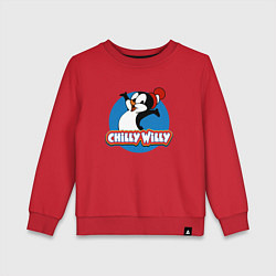 Свитшот хлопковый детский Chilly Willy, цвет: красный