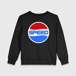 Свитшот хлопковый детский Pepsi Speed, цвет: черный