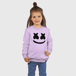 Свитшот хлопковый детский Marshmello, цвет: лаванда — фото 2