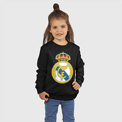 Свитшот хлопковый детский Real Madrid FC, цвет: черный — фото 2