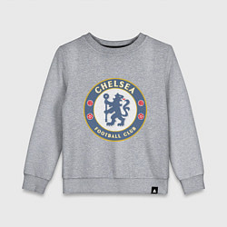 Свитшот хлопковый детский Chelsea FC, цвет: меланж