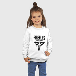 Свитшот хлопковый детский Fireflies: Look for the Light, цвет: белый — фото 2