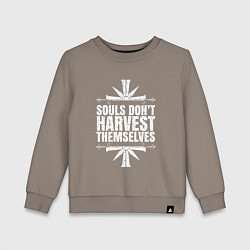 Свитшот хлопковый детский Harvest Themselves, цвет: утренний латте