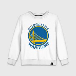 Свитшот хлопковый детский Golden state Warriors, цвет: белый