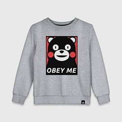 Детский свитшот Kumamon: Obey Me