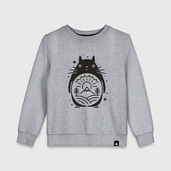 Свитшот хлопковый детский Narute Totoro, цвет: меланж