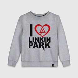 Детский свитшот I love Linkin Park