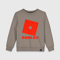 Свитшот хлопковый детский Roblox Logo, цвет: утренний латте