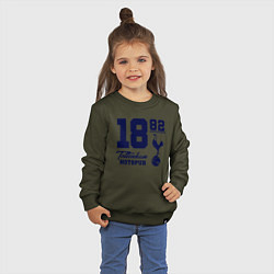 Свитшот хлопковый детский FC Tottenham 1882, цвет: хаки — фото 2