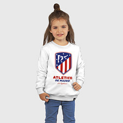 Свитшот хлопковый детский Atlecito de Madrid, цвет: белый — фото 2