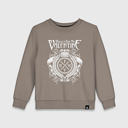 Свитшот хлопковый детский Bullet For My Valentine, цвет: утренний латте