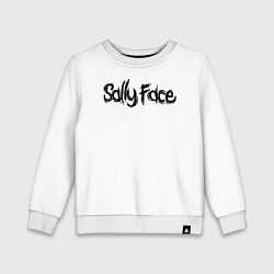 Свитшот хлопковый детский SALLY FACE, цвет: белый