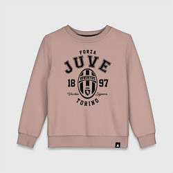 Свитшот хлопковый детский Forza Juve 1897: Torino, цвет: пыльно-розовый