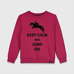 Детский свитшот Keep Calm & Jump On