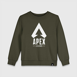 Свитшот хлопковый детский Apex Legends, цвет: хаки