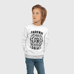 Свитшот хлопковый детский Parkway Drive: Australia, цвет: белый — фото 2